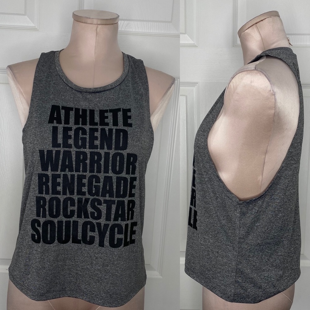 Soulcycle Gray Athletic Tank Top Sz S